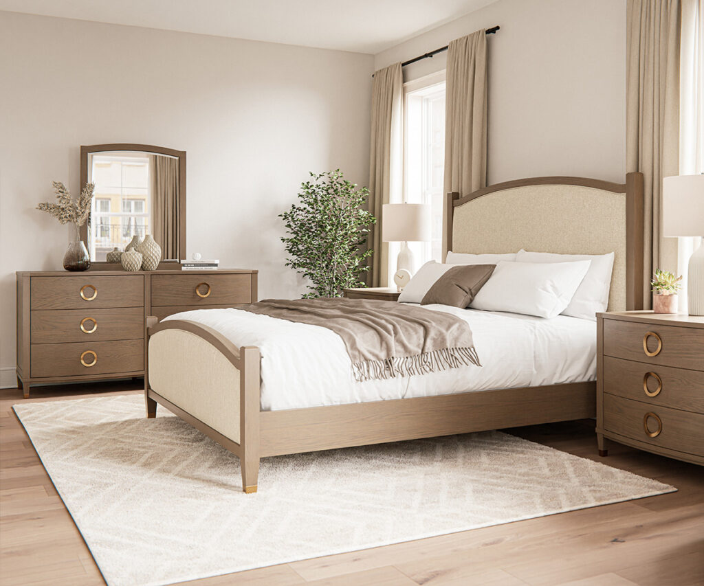 Bedroom set showcasing what makes Amish furniture different.