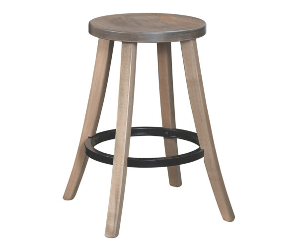 Turnstone 24" Stationary Bar Stool With Metal Ring