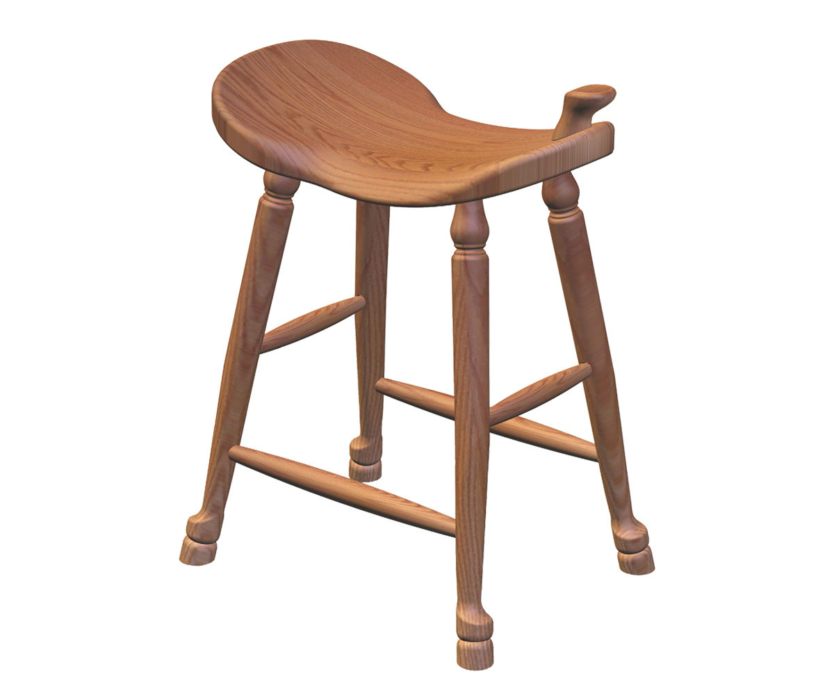 24" Western Saddle Bar Stool