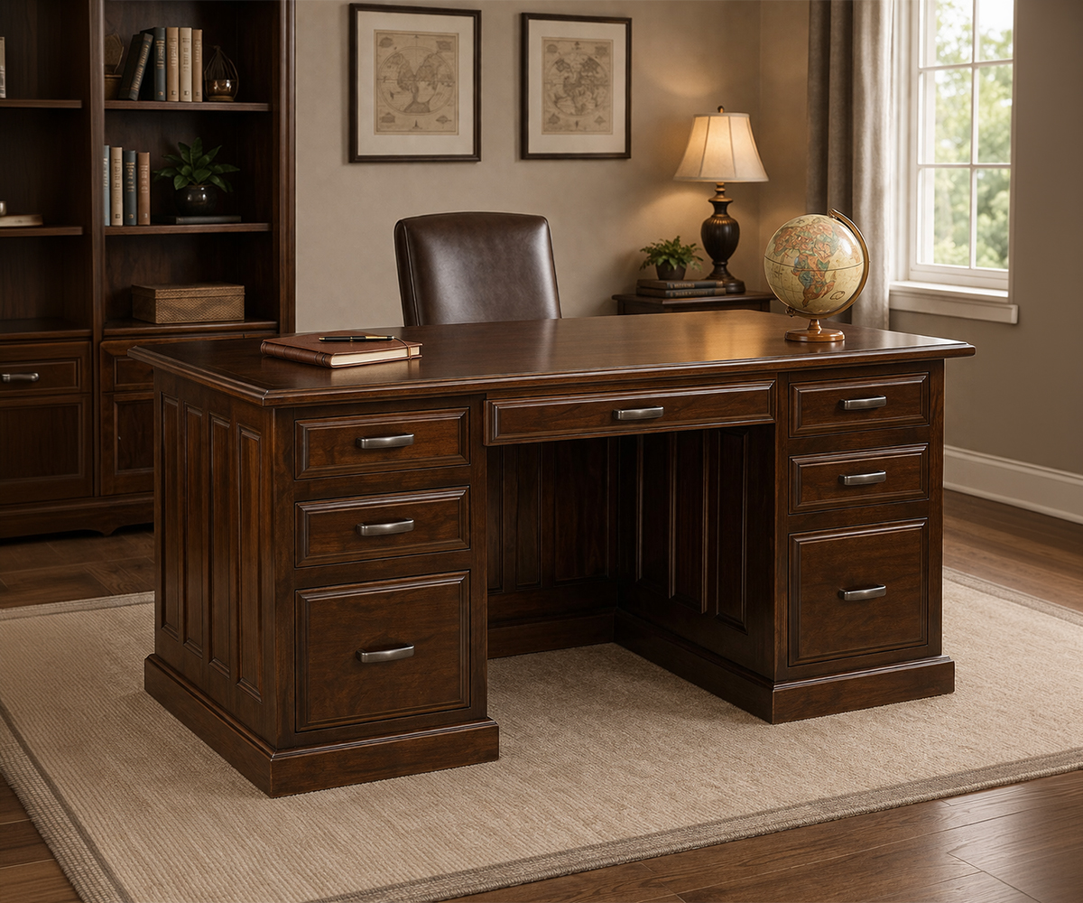 Newport executive desk at Home Acres Fine Furniture